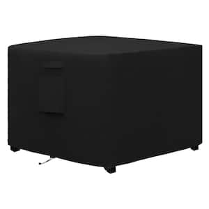 Outdoor Fire Pit Cover Square 32" Lx32 Wx24 H, Durable Outdoor Gas Waterproof and Weatherproof Cover, Black