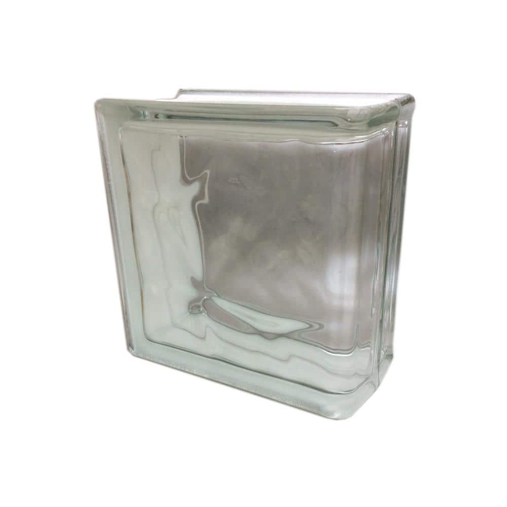 REDI2CRAFT 7.5 in. x 7.5 in. x 3.125 in. Clear Pattern Glass Block for Arts and Crafts (5-Pack)