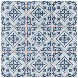 Harmonia Atlantic Cobalt Blue 4 in. x 13 in. Ceramic Floor and Wall Take Home Tile Sample