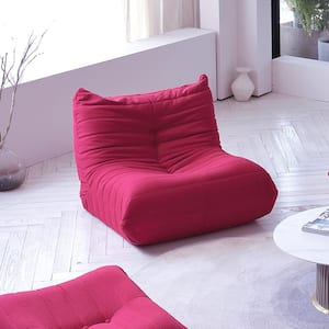 34 in. Armless 1-Seater Sofa in Red