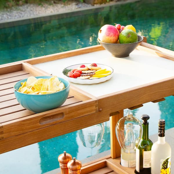 Cambridge Casual Cambridge Casual Mozaic Teak Wood Patio Serving