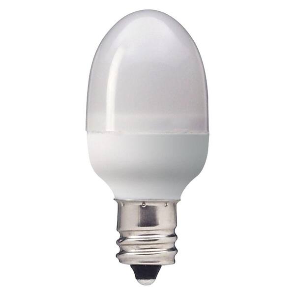 GE 2W Equivalent Soft White (2700K) C7 Night Light LED Light Bulb