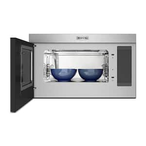 30 in. 1.1 Cu. ft. Over-the-Range Flush Built-In Microwave -Toaster Oven Combo in Fingerprint Resistant Stainless Steel