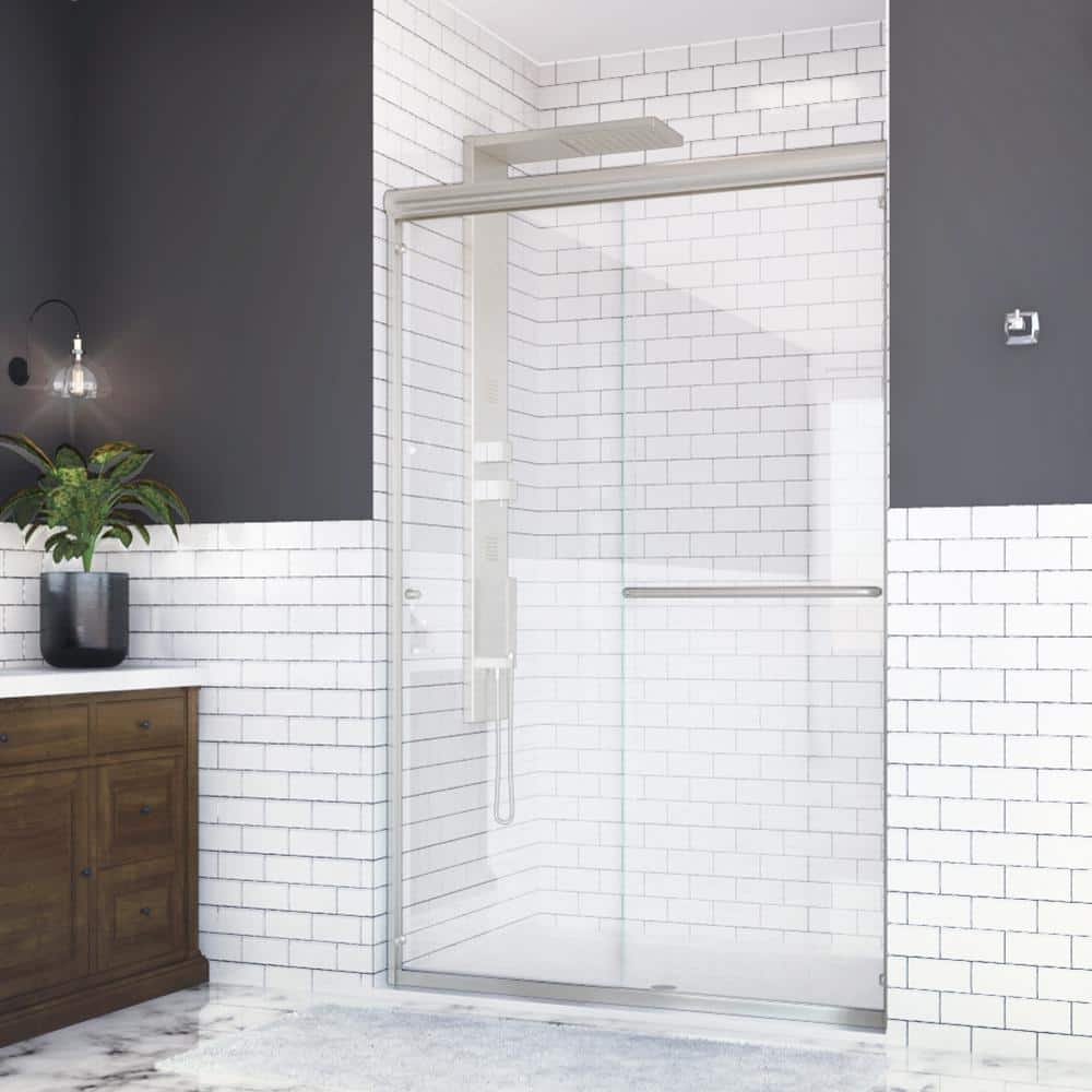 Holcam Distinctive 48 in. W x 70.5 in. H SemiFrameless Sliding Shower