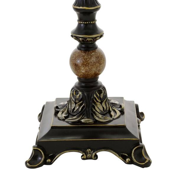 Hampton Bay 71 5 In Dark Oil Rubbed Bronze Torchiere With Marble Accent Jd Au10017 The Home Depot Dark Oil Rubbed Bronze Torchiere, Torchiere Floor Lamps Home Depot