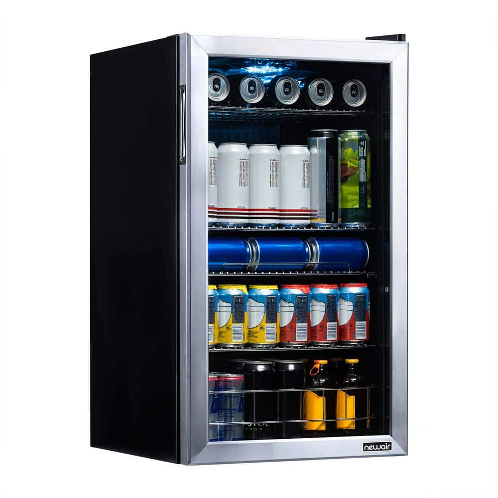 NewAir 19 in. 126 (12 oz) Can Freestanding Beverage Cooler Fridge