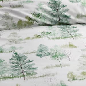 Company Cotton Lakeview Multi-Colored Queen Rayon Made From Bamboo Sateen Duvet Cover