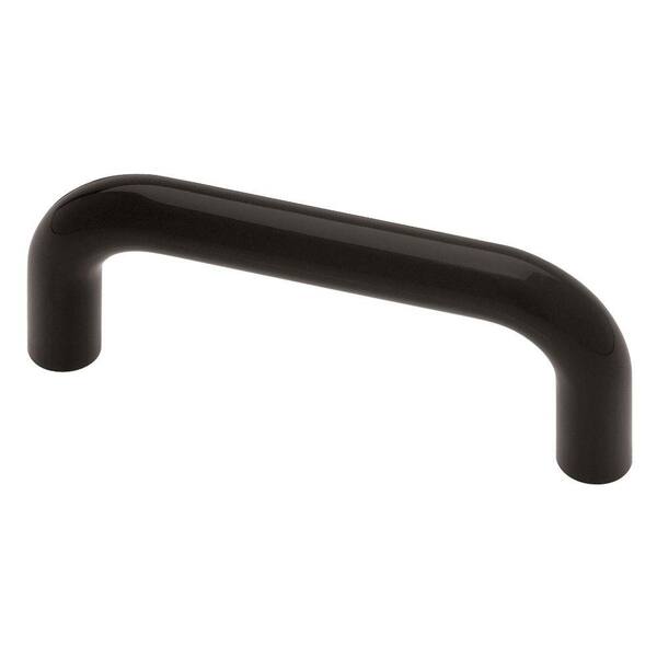 Liberty 3 in. (76mm) Black Plastic Wire Cabinet Drawer Pull