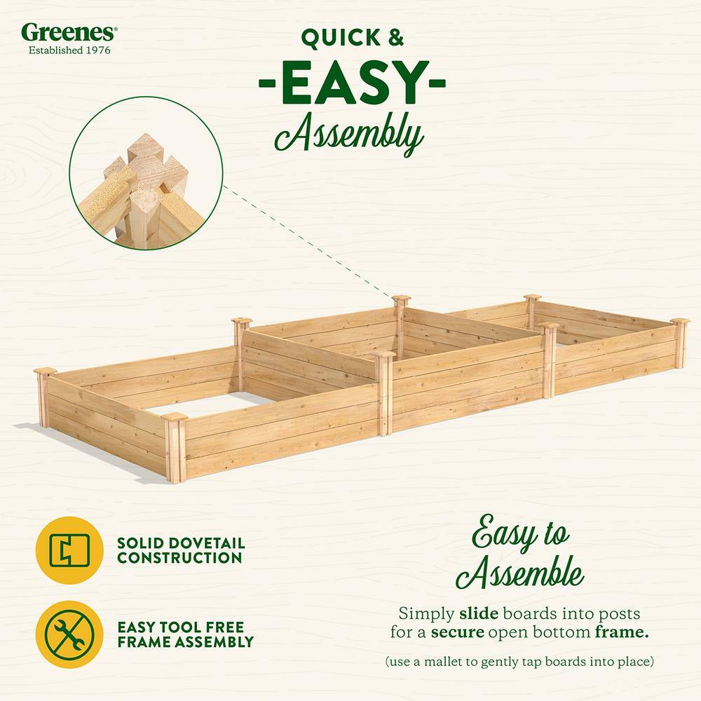 Cedar Wood Tall Tiers Raised Garden Bed