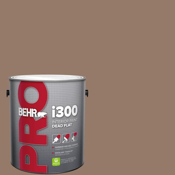 BEHR PRO 1 gal. #BXC-73 True Walnut Dead Flat Interior Paint