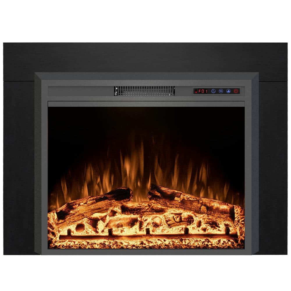 41.9 in. W Electric Fireplace Inserts with Trim Kit, 3 Flame Colors, 750-Watt/1500-Watt, Timer, Black price history on PriceWatchPro