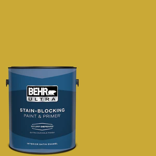 BEHR ULTRA 1 gal. #P320-7 Sweet and Sour Extra Durable Satin Enamel Interior Paint & Primer