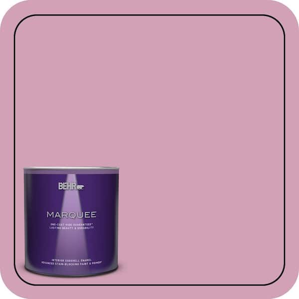 BEHR MARQUEE 1 qt. #M130-4 Raspberry Smoothie Eggshell Enamel Interior Paint & Primer