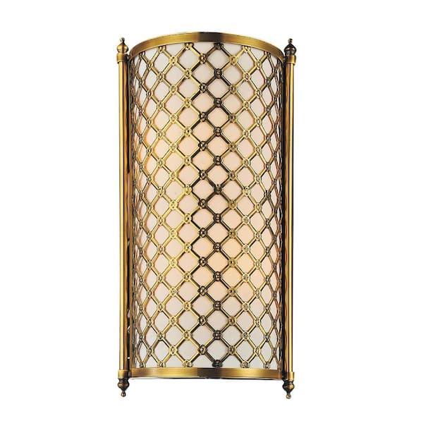 CWI Lighting Gloria 2-Light French Gold Sconce