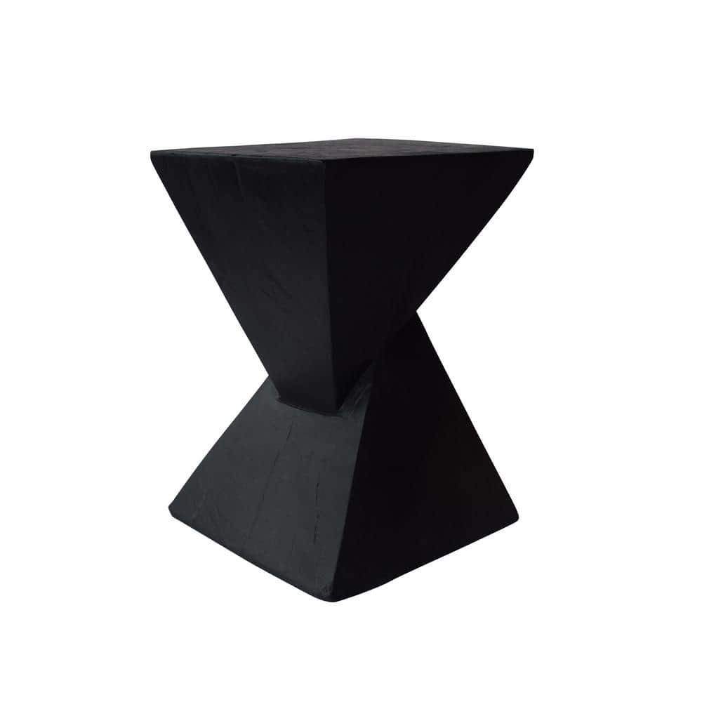 Black Square Magnesium Oxide Outdoor Side Table, Bring Both your Outdoor an