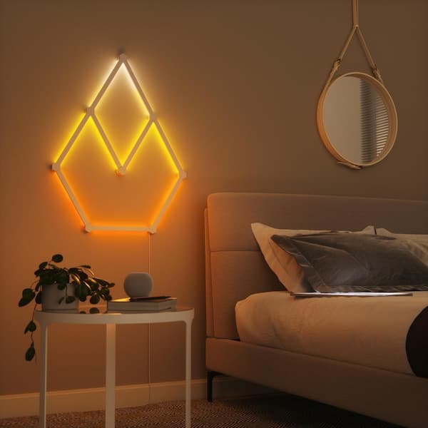 Nanoleaf Lines Smarter Kit Multi-Color Modular Backlit LED Wall