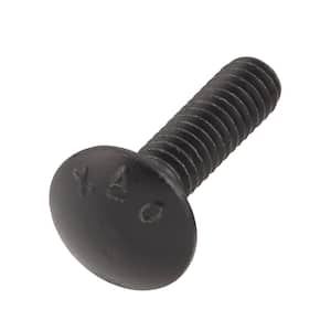 1/4 in. -20 x 1 in. Black Deck Exterior Carriage Bolt (50-Pack)