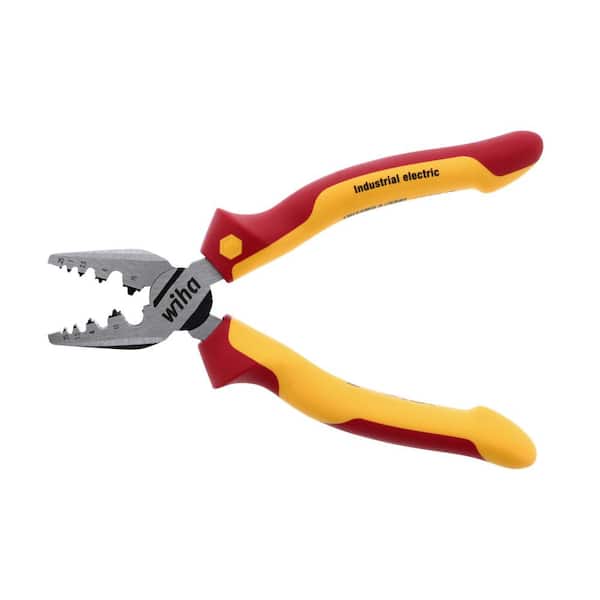 7 in. 1000-Volt Insulated Industrial Crimping Pliers