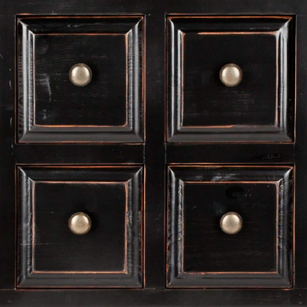 Charlotte 46" Black and Oak Transitional Sideboard