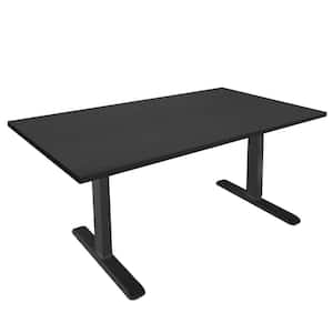 55 in. Black Tabletop Height Adjustable Electric Standing Desk