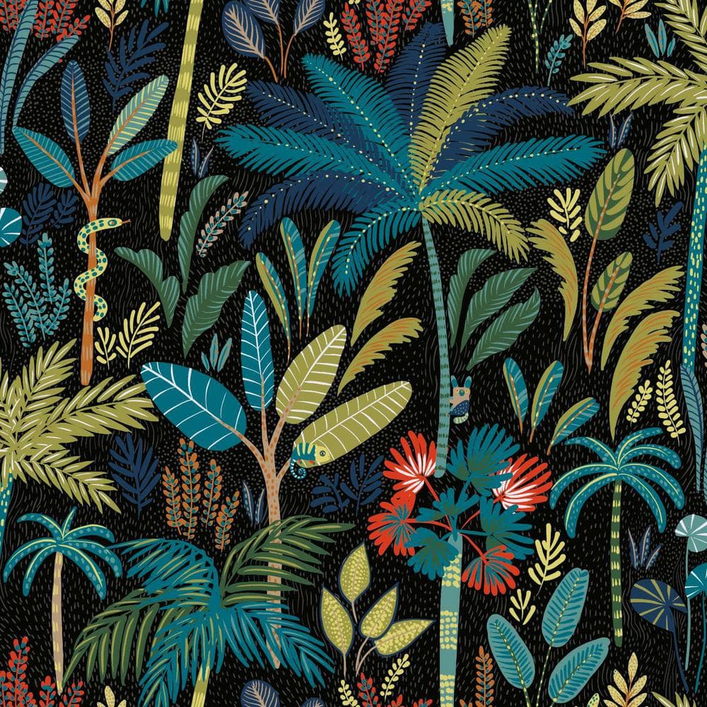 RoomMates Tropical Eden Peel and Stick Wallpaper (Covers 28.29 sq. ft ...