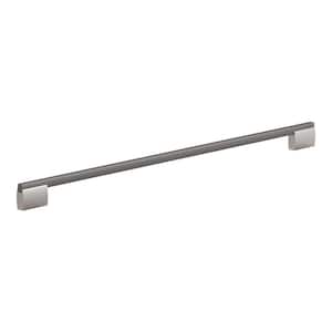 Bloomsbury Collection 20 1/8 in. (512 mm) Brushed Black Nickel and Brushed Nickel Modern Rectangular Cabinet Bar Pull
