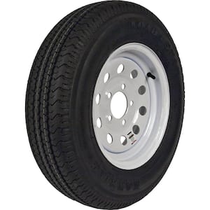 ST175/80R-13 KR03 Radial 1480 lb. Load Capacity White Stripe 13 in. Bias Tire and Wheel Assembly