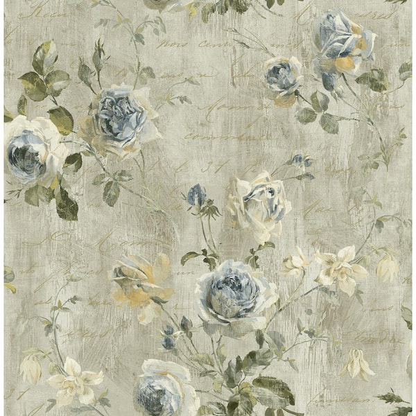 Seabrook Designs Charleston Floral Paper Strippable Roll (Covers 56 sq. ft.)