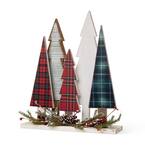 14 in. H Wooden Christmas Tree Table Decor