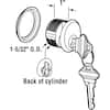 Prime-Line Pressure Cast Zamak, Aluminum Finish Mortise Lock for