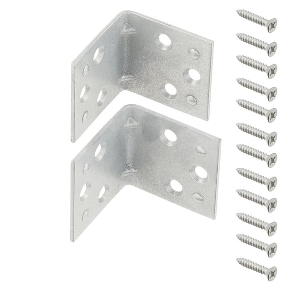 1.5 in. Galvanized Double-Wide Corner Brace (2-Pack)