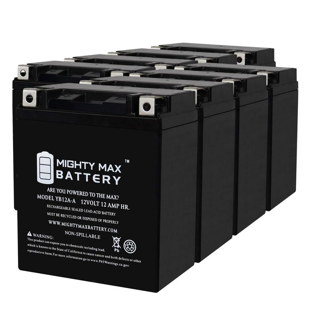 MIGHTY MAX BATTERY YB12A-A 12V 12AH Replacement Battery Compatible With ...