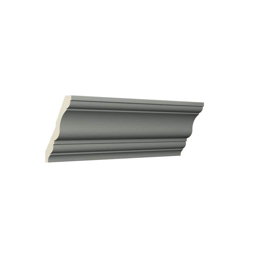 Alicia 96" Gray Polyurethane Crown Moulding