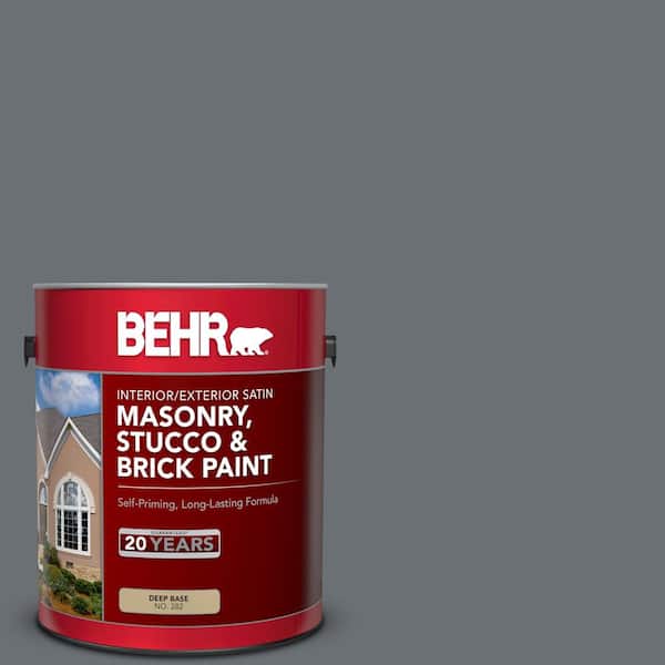 BEHR 1 gal. #PPU18-03 Antique Tin Satin Interior/Exterior Masonry, Stucco and Brick Paint