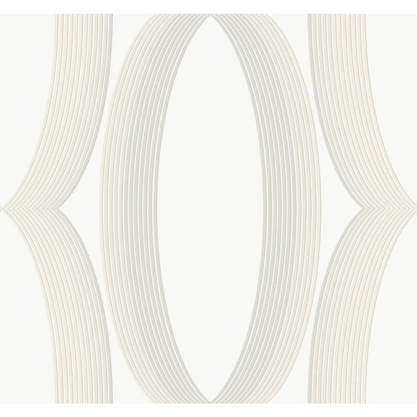 Candice Olson Progression Ogee White Wallpaper