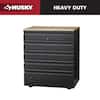 Husky Heavy Duty 18-Gauge Steel 5-Drawer Black Garage Base Cabinet HTC100007
