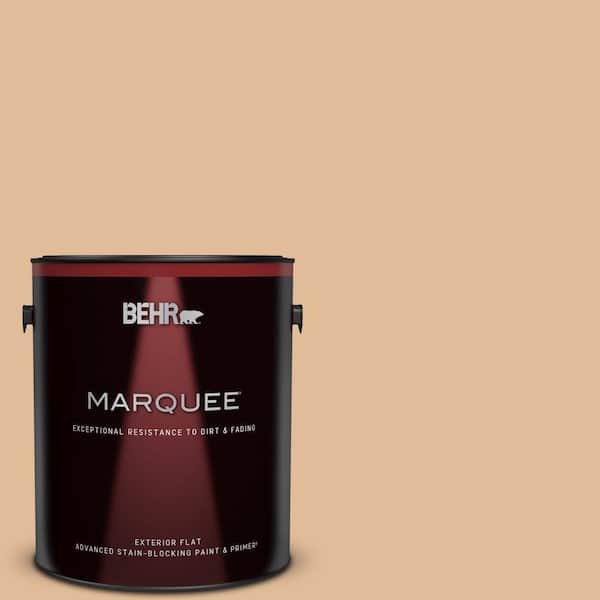 BEHR MARQUEE 1 gal. #270E-3 Only Natural Flat Exterior Paint & Primer