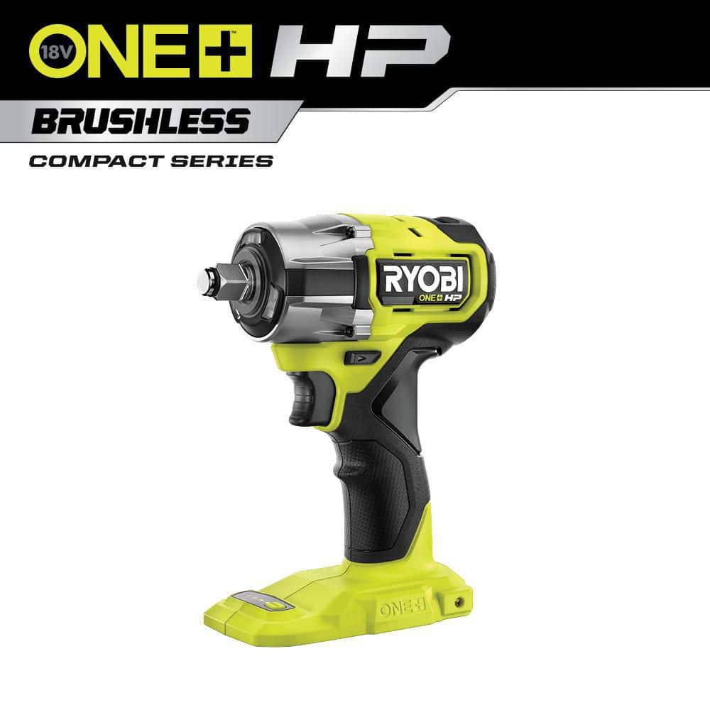 RYOBI ONE+ HP 18V Brushless Cordless Compact 1/2 in 4 Mode Impact Wrench ( Tool Only) PSBIW25B - The Home Depot