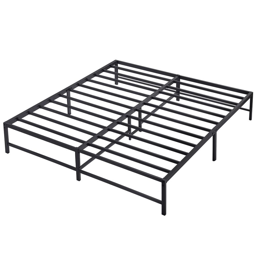 VECELO King Size Bed Frame, 76 In. W， Metal Platform Bed Frames No Box ...