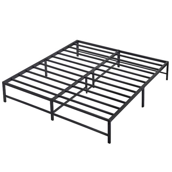 VECELO King size Bed Frame, 76 in. W， Metal Platform Bed Frames No Box ...