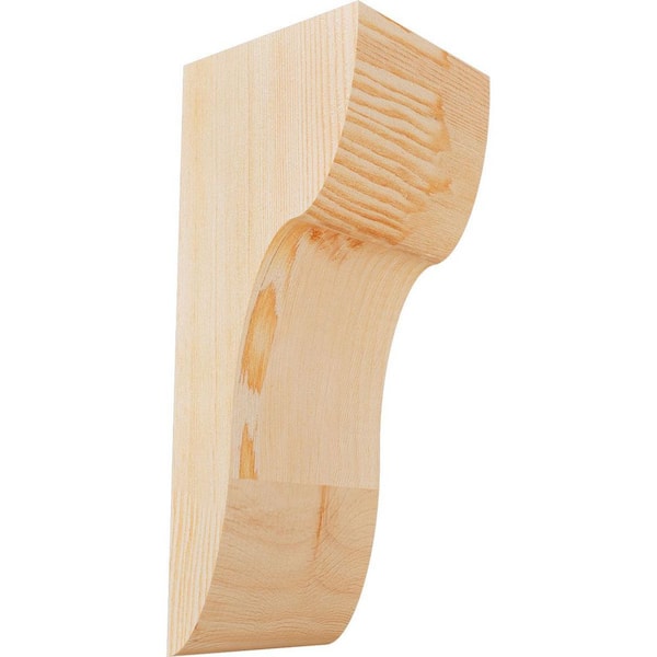 Ekena Millwork 5-1/2 in. x 6 in. x 14 in. Douglas Fir Carmel Smooth Corbel