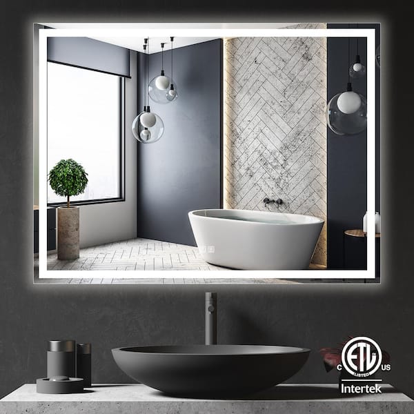 HOMLUX 48 in. W x 36 in. H Rectangular Frameless LED Light HOMLUX 48 in. W x 36 in. H Rectangular Frameless LED Light