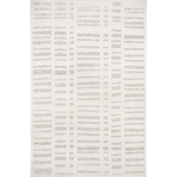Marin Contemporary Gray 4 ft. x 6 ft. Indoor/Outdoor Patio Area Rug