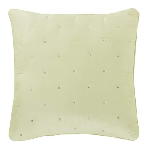 Vito White Polyester 18x18 Square Decorative Throw Pillow