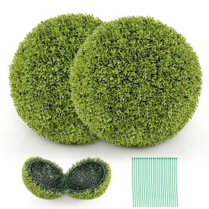 2 Pieces 20 in. Artificial Sun-Protective Topiary Spheres