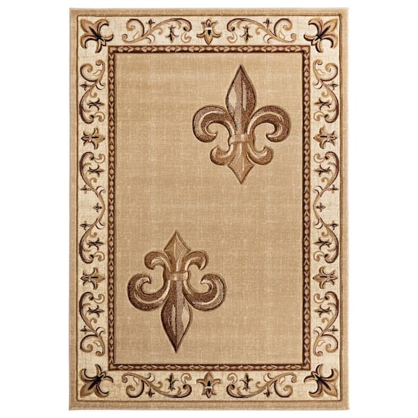 Bristol Lilium Beige 2 ft. 7 in. x 4 ft. 2 in. Area Rug