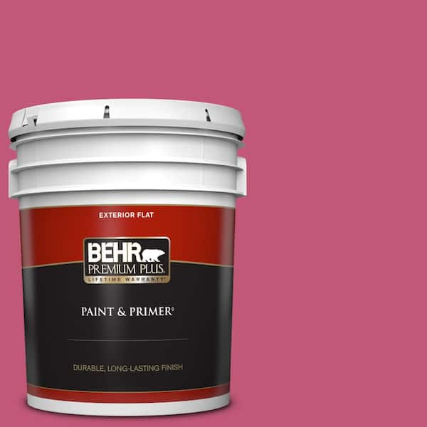 BEHR PREMIUM PLUS 5 gal. #T16-02 Pagoda Flat Exterior Paint & Primer