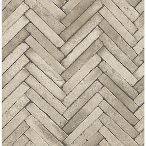 Arrow Neutral Diagonal Slate Strippable Roll (Covers 56.4 sq. ft.)