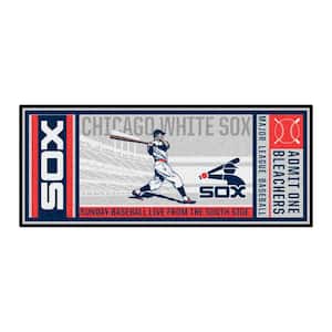 FANMATS MLB Chicago White Sox Gray 2 ft. x 2 ft. Round Area Rug