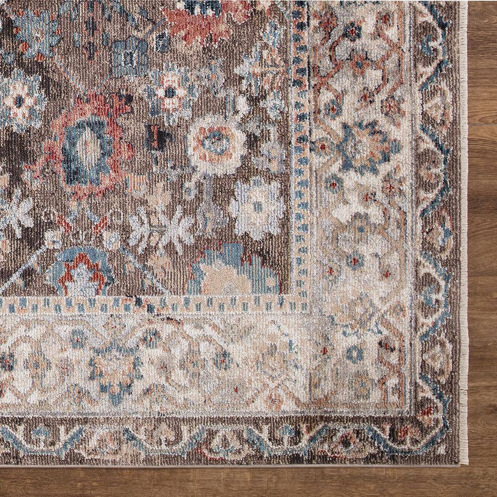 Elegant Pandora Handmade Synthetic Area Rug, 55"x39", Brown
